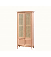 Masifart Vítal Hasırlı Kapaklı Kitaplık Cilasız Ham