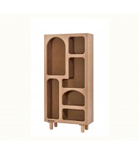 Masifart Vacca Bohem Kitaplık Cilasız Ham