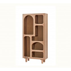 Masifart Vacca Bohem Kitaplık Cilasız Ham