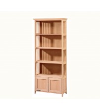 Masifart Loury Çıtalı Kitaplık Cilasız Ham