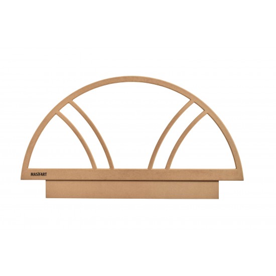 Masifart Albine Yelpaze Başlık Cilasız Ham