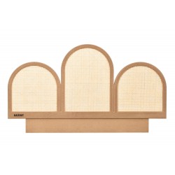 Masifart Candido Hasırlı London Başlık Cilasız Ham