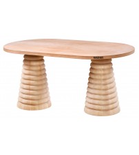 Masifart Seneca 160 Lık Class Konik Oval Masa Cilasız Ham