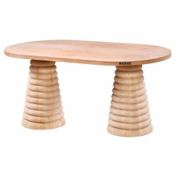 Masifart Seneca 200 Lük Class Konik Oval Masa Cilasız Ham