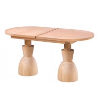 Masifart Asal 180 Lik Oval Oscar Açılır Masa Cilasız Ham