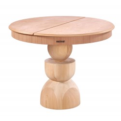 Masifart Abby 100 Lük Yuvarlak Kupa Açılır Masa Cilasız Ham