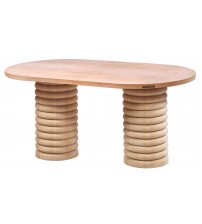 Masifart Mare 180 Lik Class Oval Masa Cilasız Ham