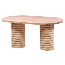 Masifart Mare 200 Lük Class Oval Masa Cilasız Ham