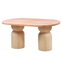 Masifart Area 160 Lık Boğum Oval Masa Cilasız Ham