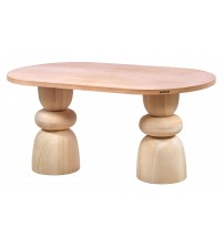 Masifart Anglica 160 Lık Lotus Oval Masa Cilasız Ham