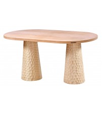 Masifart Pavor 160 Lık Petek Oval Masa Cilasız Ham