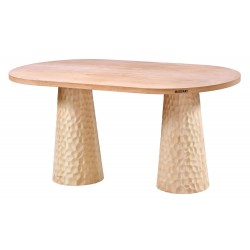 Masifart Pavor 160 Lık Petek Oval Masa Cilasız Ham