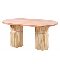 Masifart Albert 160 Lık Lexus Oval Masa Cilasız Ham