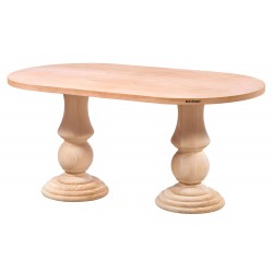 Masifart Orabil 180 Lik Vazo Oval Masa Cilasız Ham