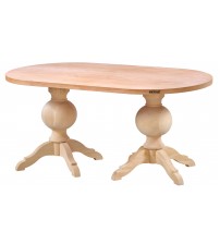 Masifart Angy 160 Lık Lord Oval Masa Cilasız Ham