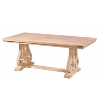 Masifart Agrippi 240 Lık İnci Dikdörtgen Masa Cilasız Ham