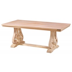 Masifart Agrippi 240 Lık İnci Dikdörtgen Masa Cilasız Ham