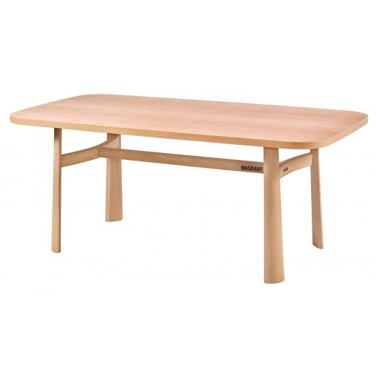 Masifart Sverus 190 Lık Piramit Robus Masa Cilasız Ham