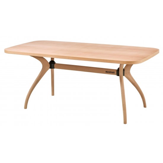 Masifart Sverus 190 Lık Kayın Samyeli Robus Masa Cilasız Ham