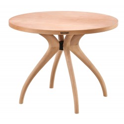 Masifart Sverus 120 Lik Kayın Samyeli (4 Lü) Yuvarlak Masa Cilasız