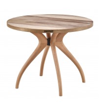 Masifart Sverus 100 Lük Ceviz Samyeli (4 Lü) Yuvarlak Masa Cilasız