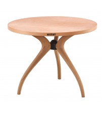 Masifart Sverus 100 Lük Kayın Samyeli (3 Lü) Yuvarlak Masa Cilasız