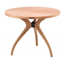 Masifart Sverus 100 Lük Kayın Samyeli (3 Lü) Yuvarlak Masa Cilasız