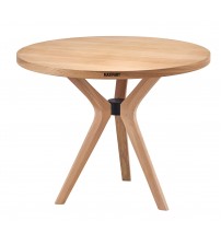 Masifart Alirio 100 Lük Meşe Poli (3 Lü) Yuvarlak Masa Cilasız Ham