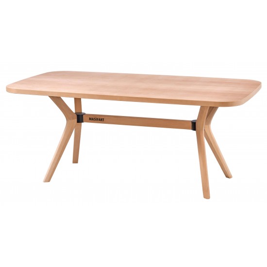 Masifart Alirio 170 Lik Kayın Poli Robus Masa Cilasız Ham