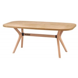 Masifart Alirio 170 Lik Meşe Poli Robus Masa Cilasız Ham