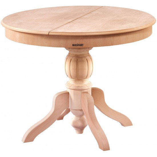 Masifart Rozet 100 Lük Yuvarlak Baba Açılır Masa Cilasız Ham