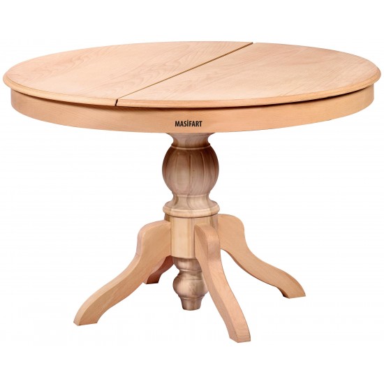 Masifart Rozet 120 Lik Yuvarlak Baba Açılır Masa Cilasız Ham