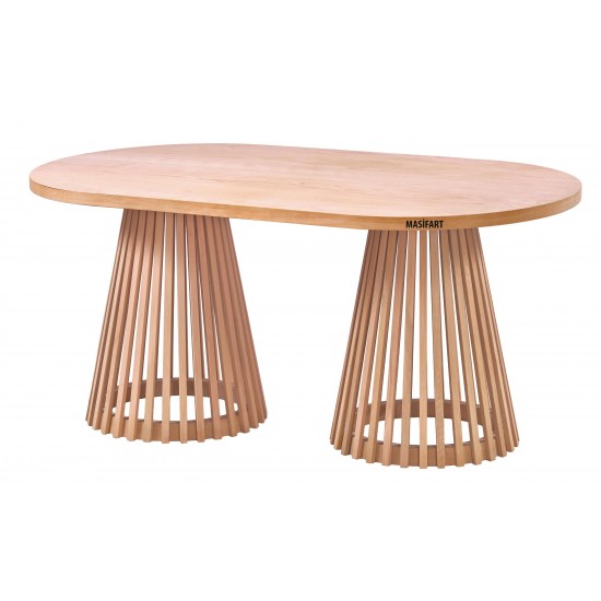 Masifart Avila 180 Lik Kafes Oval Masa Cilasız Ham