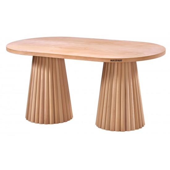 Masifart Refigo 180 Lik Papatya Oval Masa Cilasız Ham