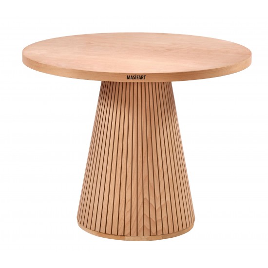 Masifart Apole 110 Luk Fıçı Çizgili Masa Cilasız Ham