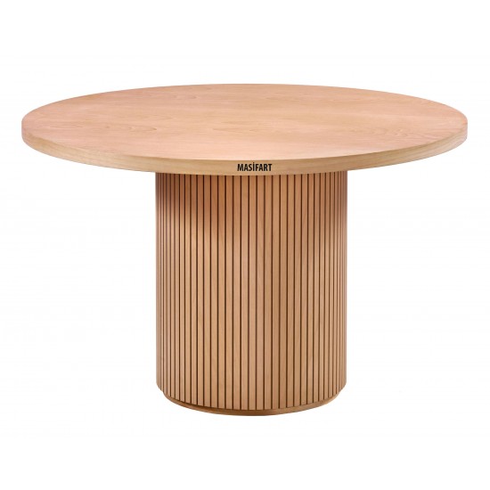 Masifart Apole 140 Lık Geniş Çizgili Masa Cilasız Ham