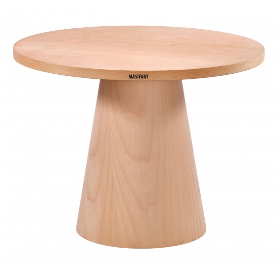 Masifart Fumus 120 Lik Kayın Fıçı Masa Cilasız Ham