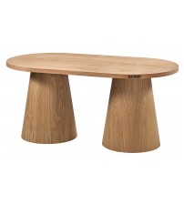 Masifart Necare 160 Lık Meşe Fıçı Oval Masa Cilasız Ham