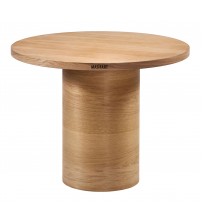 Masifart Taus 80 Lik Meşe Dar Silindir Masa Cilasız Ham