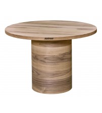 Masifart Anima 140 Lık Ceviz Geniş Silindir Masa Cilasız Ham