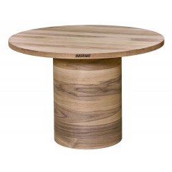 Masifart Anima 140 Lık Ceviz Geniş Silindir Masa Cilasız Ham