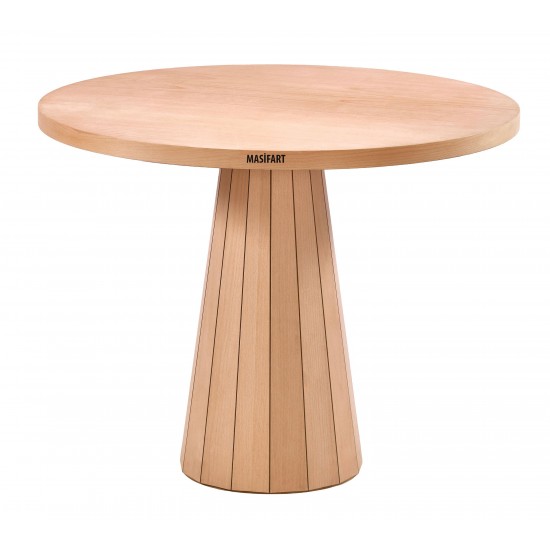 Masifart Port 90 Lık Kayın Dar Line Masa Cilasız Ham