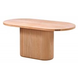 Masifart West 200 Lük Ufo Çizgili Oval Masa Cilasız Ham