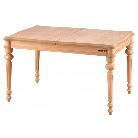 Masifart Schola 120 Lik Lüks Torna Açılır Masa Cilasız Ham