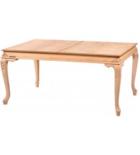 Masifart Novella 170 Lik Bombeli Oymalı Açılır Masa Cilasız Ham