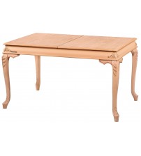 Masifart Novella 140 Lık Bombeli Oymalı Açılır Masa Cilasız Ham