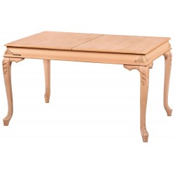 Masifart Novella 140 Lık Bombeli Oymalı Açılır Masa Cilasız Ham