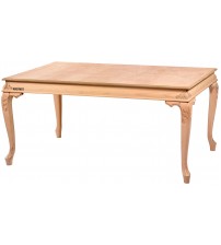 Masifart Novella 170 Lik Sabit Bombeli Oymalı Masa Cilasız Ham