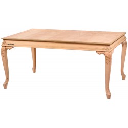 Masifart Novella 170 Lik Sabit Bombeli Oymalı Masa Cilasız Ham