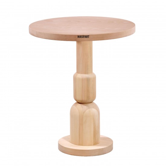 Masifart Plavia Yuvarlak Rio Bistro Masa Cilasız Ham